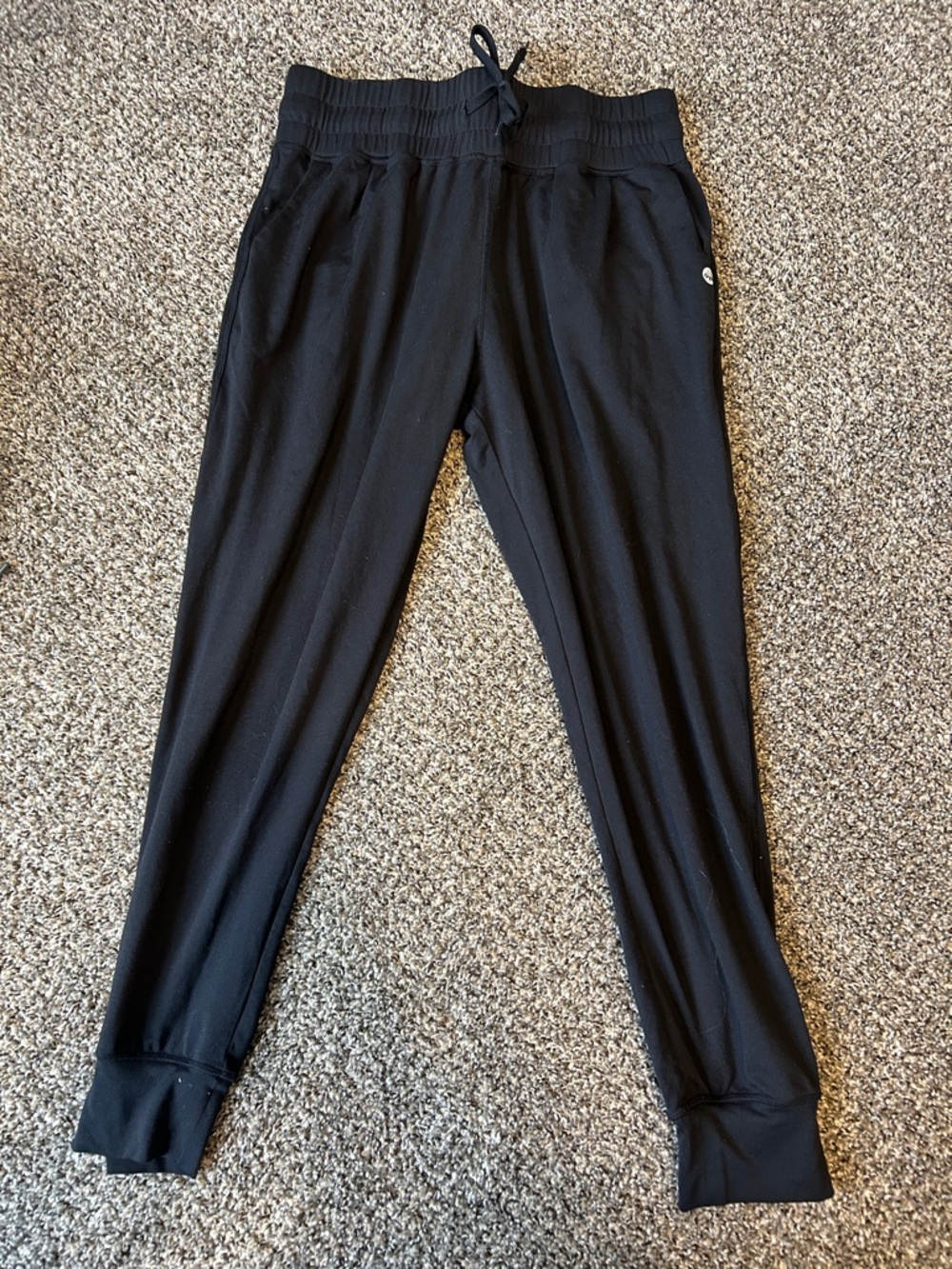 Senita Black Jogger Sweatpants